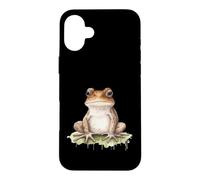 Carcasa para iPhone 16 Plus Lindo diseño Animal Anfibio Rana Acuarela