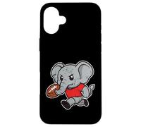 Carcasa para iPhone 16 Plus Lindo Elefante Rugby Runner Cartoon