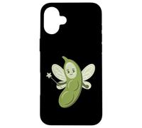 Carcasa para iPhone 16 Plus Lindo Hada Madrina Edamame Bean Lover Kawaii Humor Vegano
