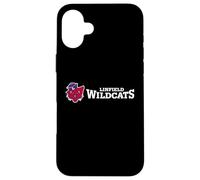 Carcasa para iPhone 16 Plus Linfield University Wildcats Mack Mascot Horizontal