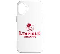 Carcasa para iPhone 16 Plus Linfield University Wildcats Mack Mascot Stacked
