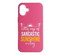 Carcasa para iPhone 16 Plus Little Ray of Sarcastic Sunshine Hello Summer Vibes Beach