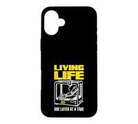 Carcasa para iPhone 16 Plus Living Life Impresión 3D de una Capa a la Vez