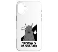 Carcasa para iPhone 16 Plus Llama Lover Teacher Grade School Or High School Teacher