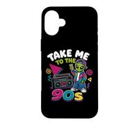 Carcasa para iPhone 16 Plus Llévame a los 90 Retro Alien Hip Hop Boombox Throwback