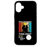 Carcasa para iPhone 16 Plus Lo Que piensan los Bateristas