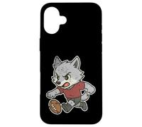 Carcasa para iPhone 16 Plus Lobo Rugby Correr Dibujos