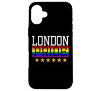 Carcasa para iPhone 16 Plus London Pride England Gay Lesbianas Queer LGBT Rainbow Flag