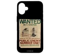 Carcasa para iPhone 16 Plus Looney Tunes Slyvester Wanted Public Enemy