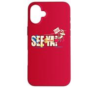 Carcasa para iPhone 16 Plus Looney Tunes Wile E. Coyote and Roadrunner See Ya