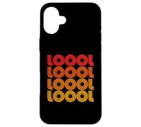 Carcasa para iPhone 16 Plus Loool LOL Funny Laugh LMAO LMFAO Lolol Abreviatura Abreviatura Abanico Texto