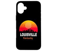 Carcasa para iPhone 16 Plus Louisville Kentucky State USA Vintage Retro Sunset City