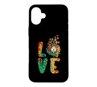 Carcasa para iPhone 16 Plus Love Jack Russell Terrier Dog Sunflower Tie Dye Leoparad