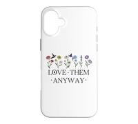 Carcasa para iPhone 16 Plus Love Them Anyway Bible Verse Matthew 5:44 Faith Luke 23:24