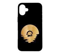 Carcasa para iPhone 16 Plus Love Vinyl Record Old School Reproductor de música giratoria DJ