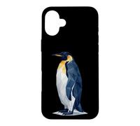 Carcasa para iPhone 16 Plus Low Poly Emperor Penguins Geometric Art