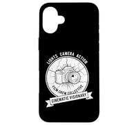 Carcasa para iPhone 16 Plus Luces Cámara Acción Colectivo Cinematográfico Visionario Gráfico