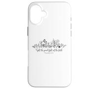 Carcasa para iPhone 16 Plus Lucha contra la Buena Batalla Los Hombres y Mujeres Cristianos aman a Dios y Jesús