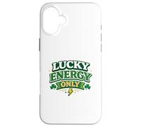 Carcasa para iPhone 16 Plus Lucky Energy Only 17 de Marzo Fiesta Irlandesa Clover St Patricks