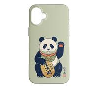 Carcasa para iPhone 16 Plus Lucky Maneki Neko Panda Ukiyo-e Arte Japonés Estética