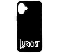 Carcasa para iPhone 16 Plus Lyricist Hip Hop Rap Music Poetry Poem Writer Lyricism MC