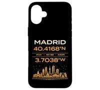 Carcasa para iPhone 16 Plus Madrid España Coordina Diseño de Identidad Minimal City