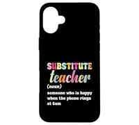 Carcasa para iPhone 16 Plus Maestro sustituto Feliz a Las 6am Llamada