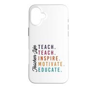 Carcasa para iPhone 16 Plus Maestro Vida Enseñar Inspirar Motivar Educar