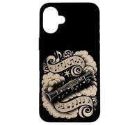 Carcasa para iPhone 16 Plus Magical Clarinet Surrounded by Musical Notes