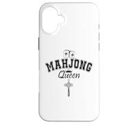 Carcasa para iPhone 16 Plus Mahjong Queen of Tiles Women Mahjong Queen Crown Mahjaholic