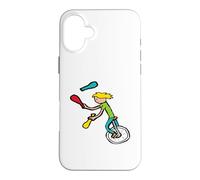Carcasa para iPhone 16 Plus Malabarista de Monociclo