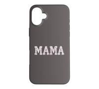 Carcasa para iPhone 16 Plus Mama Floral Patchwork Style Lettering Cute Vintage Mom