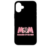 Carcasa para iPhone 16 Plus MAMÁ - Manager of Mayhem - Funny Mom and Mother