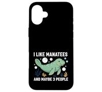 Carcasa para iPhone 16 Plus Manatí Me Gustan los manatíes y quizás Papas flotantes para 3 Personas