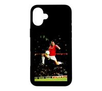 Carcasa para iPhone 16 Plus Manchester United Eric Cantona Leap Copa Mundial de Fútbol
