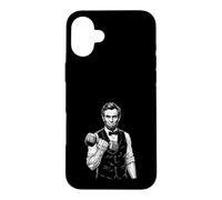 Carcasa para iPhone 16 Plus Mancuernas de Levantamiento de Abraham Lincoln Historia Divertida