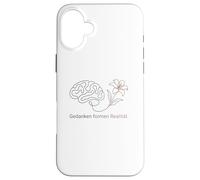Carcasa para iPhone 16 Plus Manifestación Psicología Subconsciente Gedanken Realität