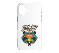 Carcasa para iPhone 16 Plus Mantente Fuera de mi Cocina Divertido Jugador de Pickleball
