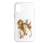 Carcasa para iPhone 16 Plus Mapache Aullando Luna Vida Silvestre Animal Mapache Amante Al Aire Libre