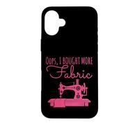 Carcasa para iPhone 16 Plus Máquina de Coser Quilter Costurera Alcantarillado Quilting Lover