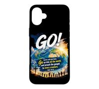 Carcasa para iPhone 16 Plus Mark 16:15 Go Into All The World and Preach The Gospel