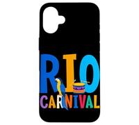 Carcasa para iPhone 16 Plus Máscara de Carnaval de Río Brasil Festival de Brasil Recuerdo brasileño