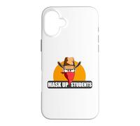 Carcasa para iPhone 16 Plus Mask Up Students Back To School Social distancing Teachers
