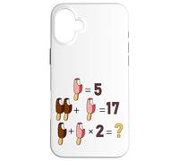 Carcasa para iPhone 16 Plus Mathematical Funny Riddle Puzzles Game Graphic Cool Designs