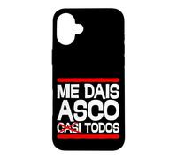 Carcasa para iPhone 16 Plus Me Dais Asco Casi Todos Frase Humor Divertido y Sarcástico
