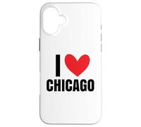 Carcasa para iPhone 16 Plus Me Encanta Chicago Illinois Deep Dish River Windy City 312 773