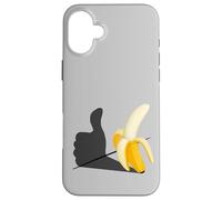 Carcasa para iPhone 16 Plus Me Gusta el plátano optimista Pop-Art