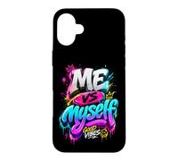 Carcasa para iPhone 16 Plus Me Vs Myself Graffiti Style Urban Streetwear Apparel Design