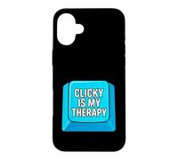 Carcasa para iPhone 16 Plus Mechanical Keyboard Clicky Is My Therapy PC Gamer
