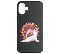 Carcasa para iPhone 16 Plus Meditación de los Chakras del Yoga Mandala Cat Pilates Gato